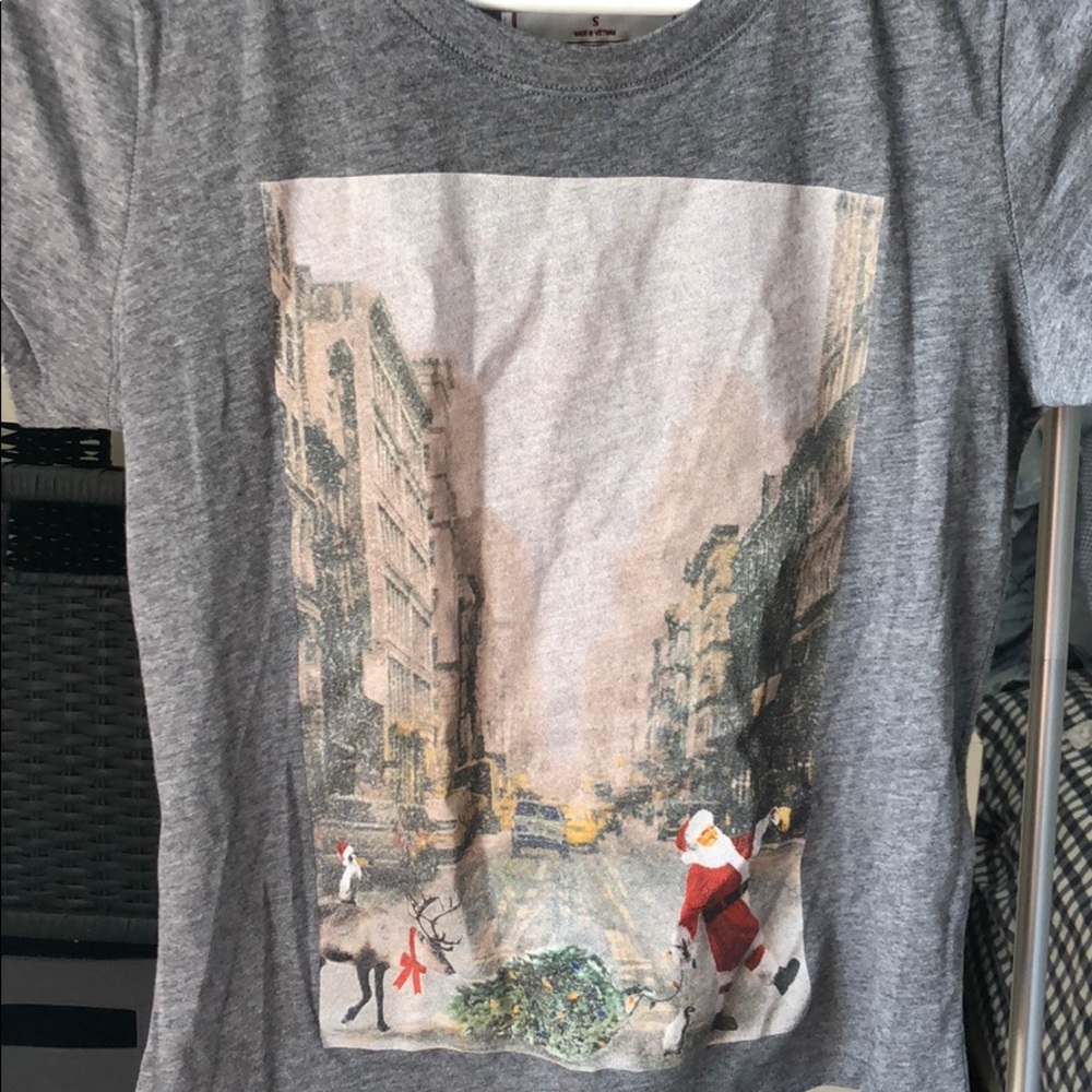 Abercrombie & Fitch small grey super soft T-shirt
